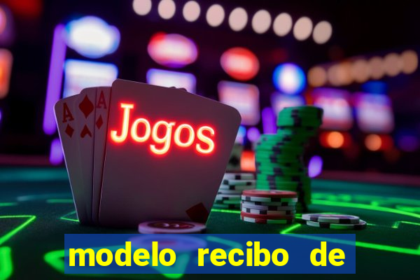 modelo recibo de pagamento autonomo